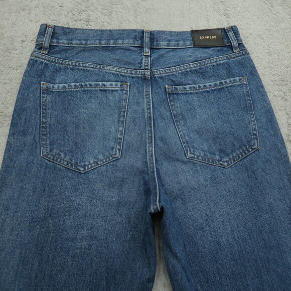Express Jeans Women's Size 8R Blue High-Rise 90's Bootcut Denim 32" Inseam NWT - Picture 14 of 16
